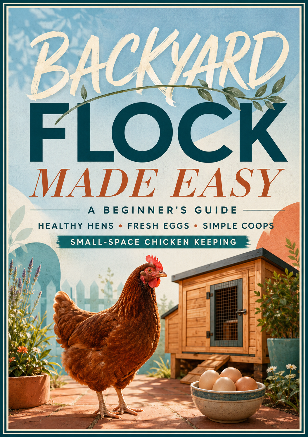 The Practical Backyard Flock: A Beginner’s Guide to Chicken Keeping, Coop Setup, Feeding, Egg Collection & Everyday Flock Care – Hardcover Spiral-Bound Poultry Handbook for Adults