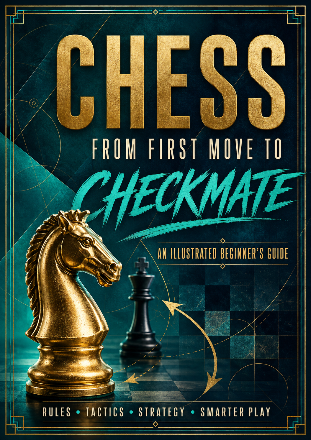 Chess Made Easy for Beginners: Illustrated Lessons on Rules, Openings, Tactics, Strategy, Endgames & Checkmate – Hardcover Spiral-Bound Chess Instruction Book for Adults and New Players